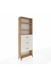 Arges Dolap 3 Raflı 3 Çekmeceli 88x30x243 Çam-Aytaşı
