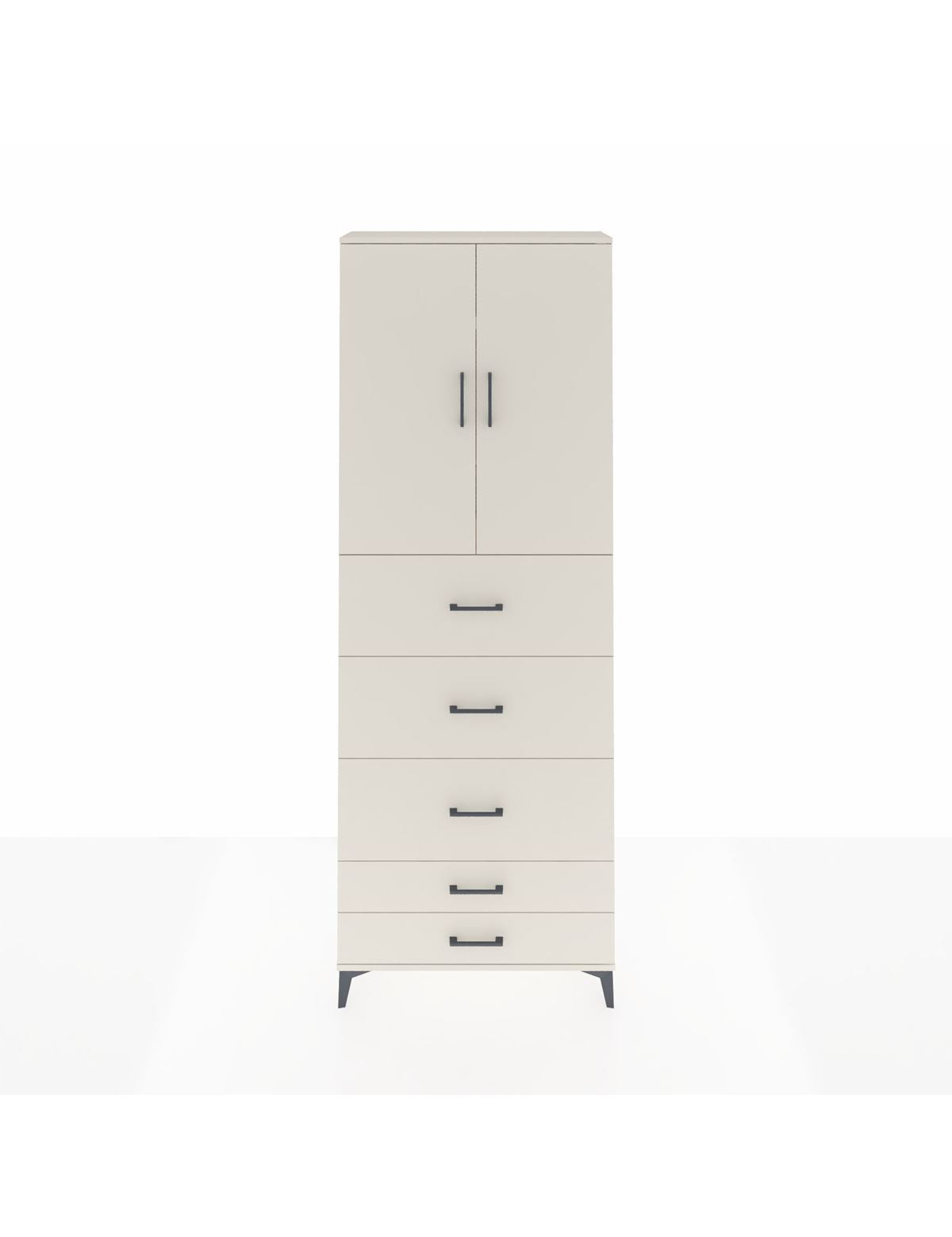 Arges Dolap 3 Raflı 5 Çekmeceli 2 Kapaklı 88x30x243 Aytaşı-Aytaşı