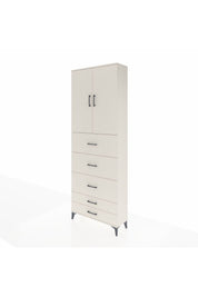 Arges Dolap 3 Raflı 5 Çekmeceli 2 Kapaklı 88x30x243 - S33M205V1A