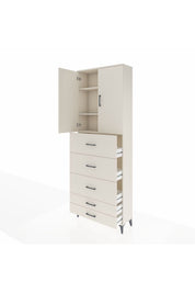 Arges Dolap 3 Raflı 5 Çekmeceli 2 Kapaklı 88x30x243 - S33M205V1A