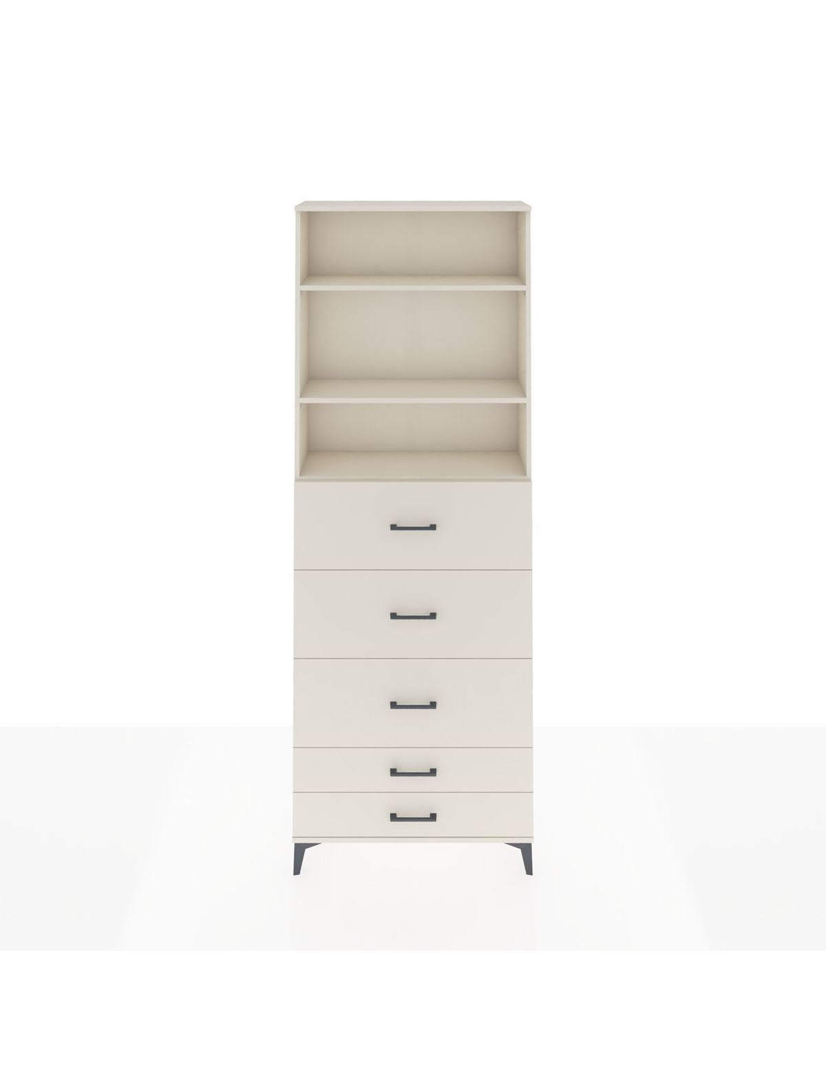 Arges Dolap 3 Raflı 5 Çekmeceli 88x30x243 Aytaşı-Aytaşı