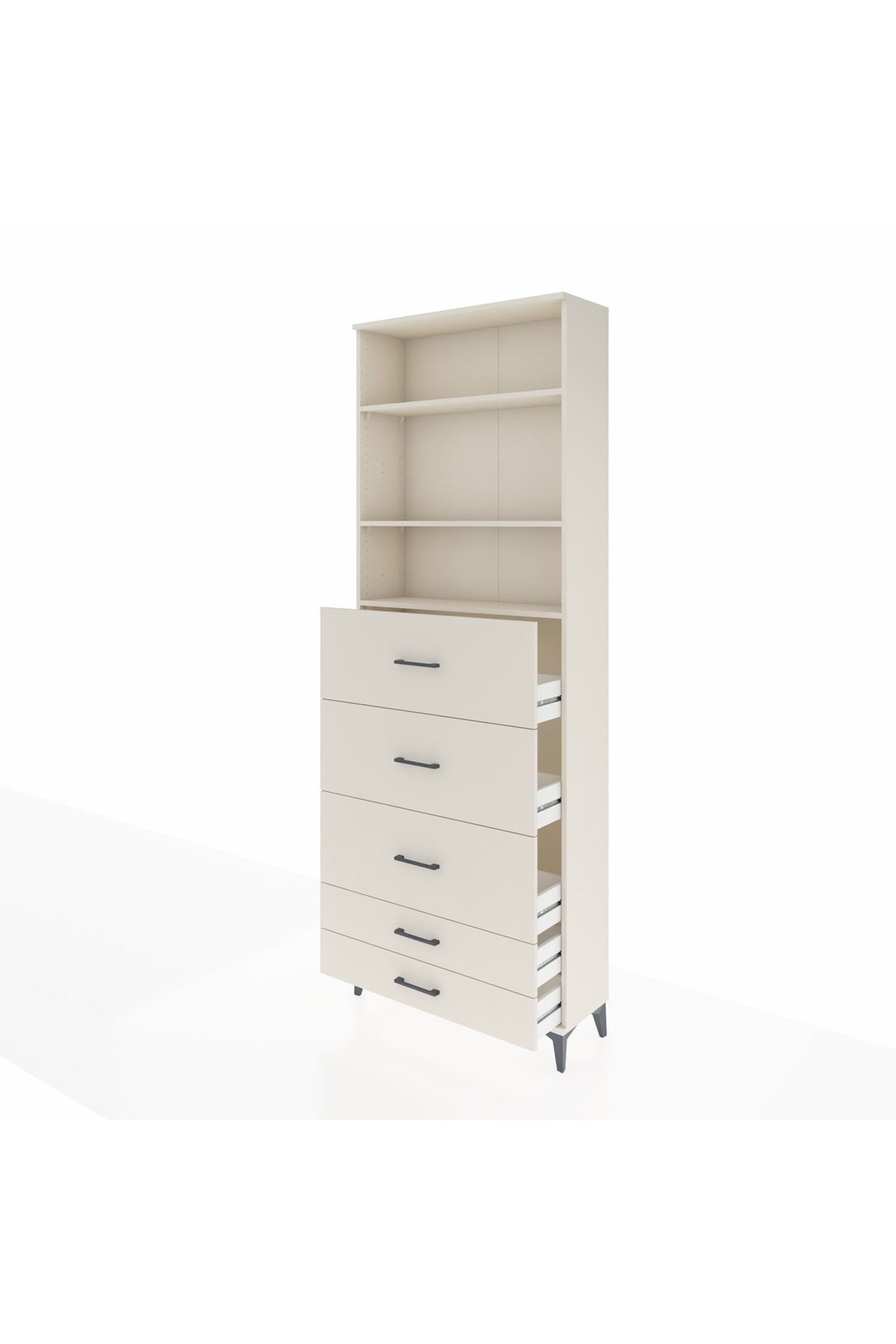 Arges Dolap 3 Raflı 5 Çekmeceli 88x30x243 Aytaşı-Aytaşı