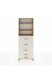 Arges Dolap 3 Raflı 5 Çekmeceli 88x30x243 Çam-Aytaşı