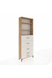 Arges Dolap 3 Raflı 5 Çekmeceli 88x30x243 Çam-Aytaşı