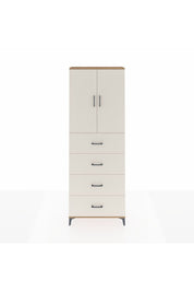 Arges Dolap 3 Raflı 4 Çekmeceli 2 Kapaklı 88x30x243 Çam-Aytaşı