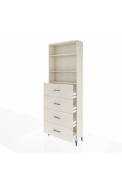 Arges Dolap 3 Raflı 4 Çekmeceli 88x30x243 Aytaşı-Aytaşı