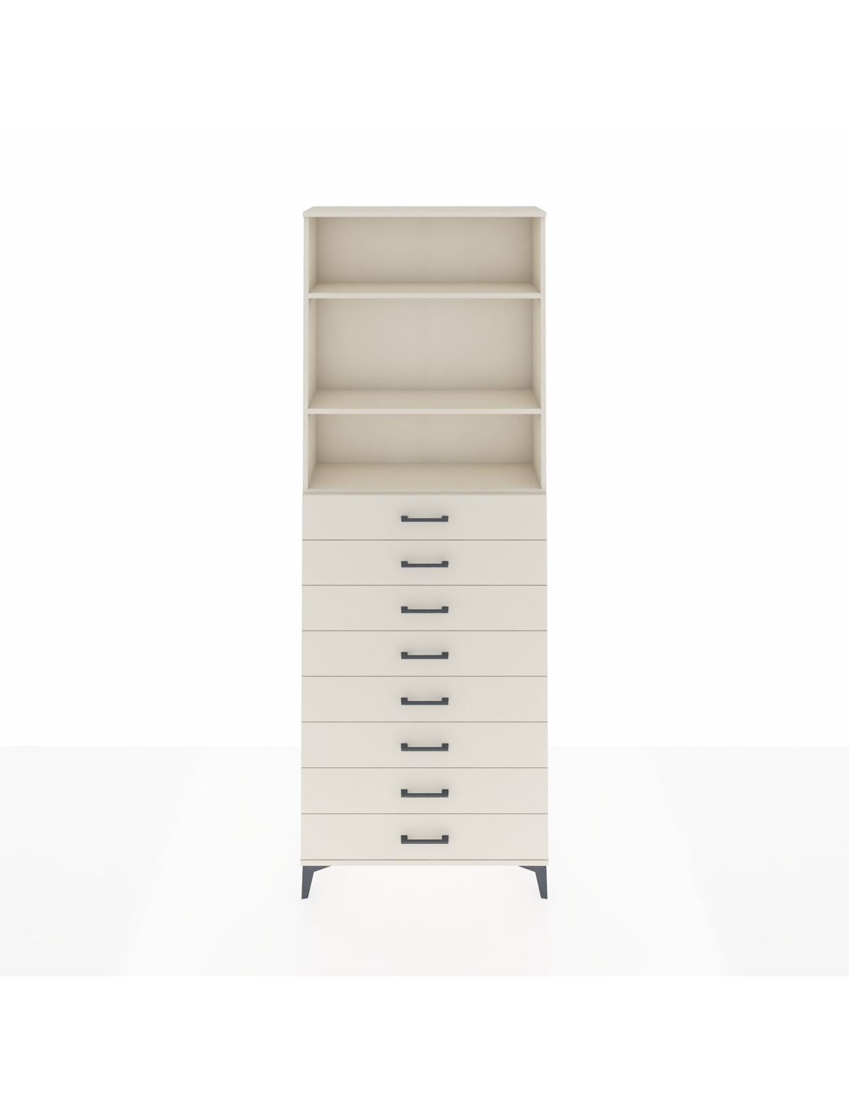 Arges Dolap 3 Raflı 8 Çekmeceli 88x30x243 Aytaşı-Aytaşı