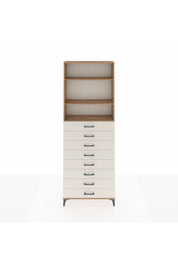 Arges Dolap 3 Raflı 8 Çekmeceli 88x30x243 Çam-Aytaşı