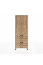 Arges Dolap 3 Raflı 7 Çekmeceli 2 Kapaklı 88x30x243 Aytaşı-Çam