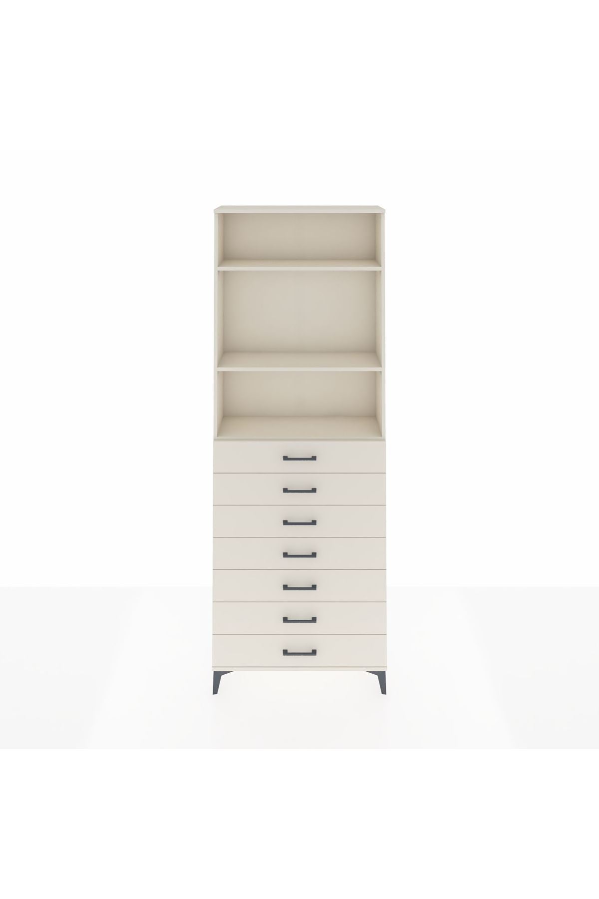 Arges Dolap 3 Raflı 7 Çekmeceli 88x30x243 Aytaşı-Aytaşı