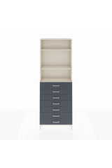 Arges Dolap 3 Raflı 7 Çekmeceli 88x30x243