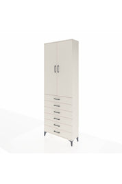Arges Dolap 3 Raflı 6 Çekmeceli 2 Kapaklı 88x30x243 Aytaşı-Aytaşı