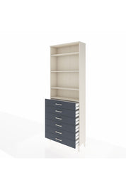 Arges Dolap 4 Raflı 6 Çekmeceli 88x30x243 Aytaşı-Antrasit