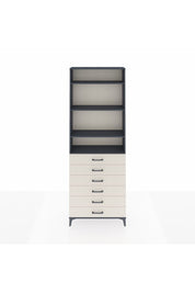 Arges Dolap 4 Raflı 6 Çekmeceli 88x30x243 Antrasit-Aytaşı