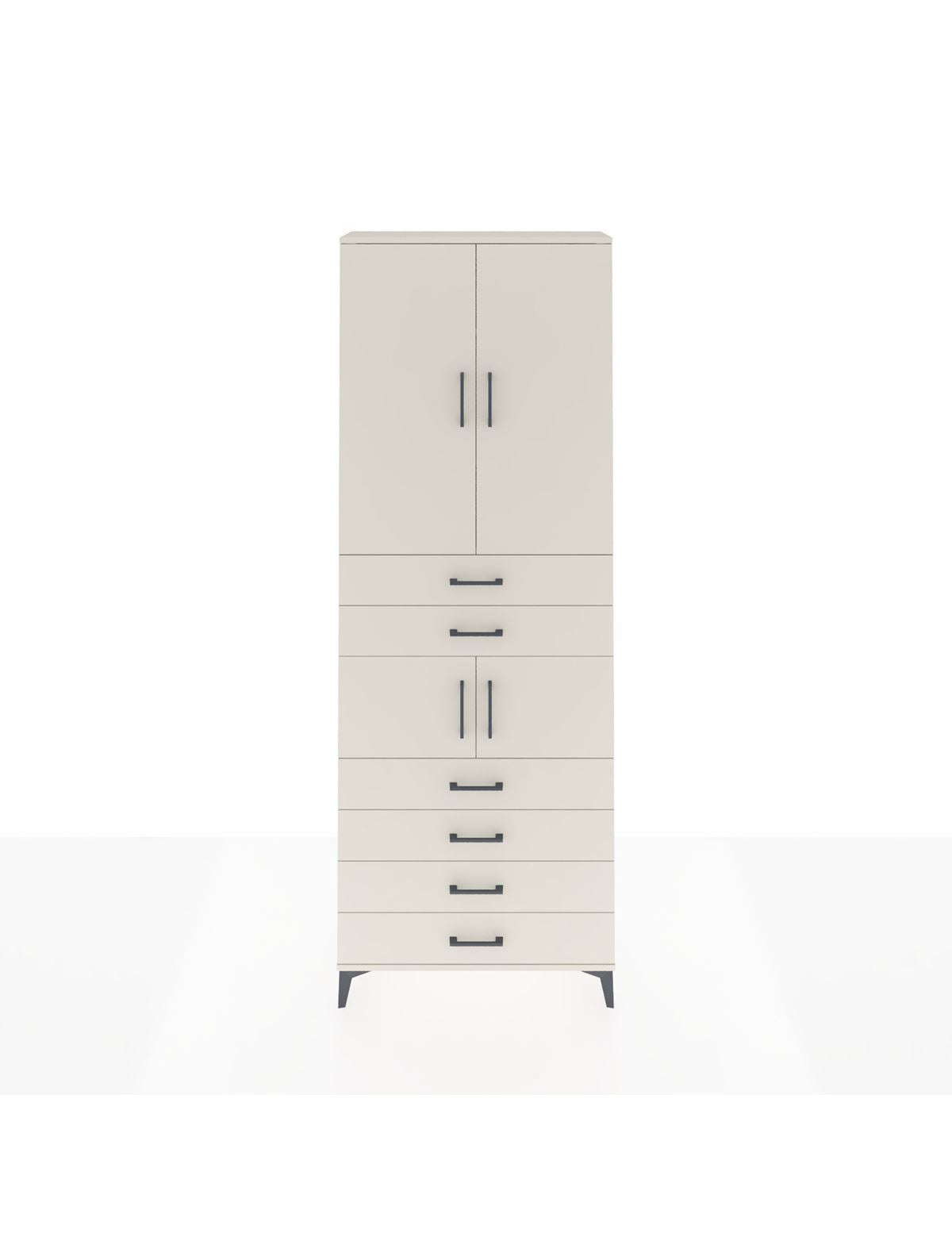 Arges Dolap 4 Raflı 6 Çekmeceli 4 Kapaklı 88x30x243 Aytaşı-Aytaşı