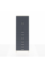Arges Dolap 4 Raflı 6 Çekmeceli 4 Kapaklı 88x30x243 Aytaşı-Antrasit