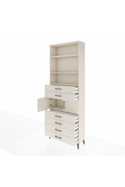 Arges Dolap 4 Raflı 6 Çekmeceli 2 Kapaklı 88x30x243 Aytaşı-Aytaşı