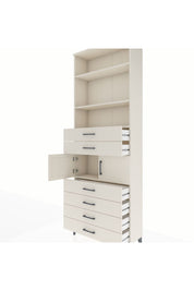 Arges Dolap 4 Raflı 6 Çekmeceli 2 Kapaklı 88x30x243 Aytaşı-Aytaşı