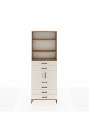 Arges Dolap 4 Raflı 6 Çekmeceli 2 Kapaklı 88x30x243 Çam-Aytaşı