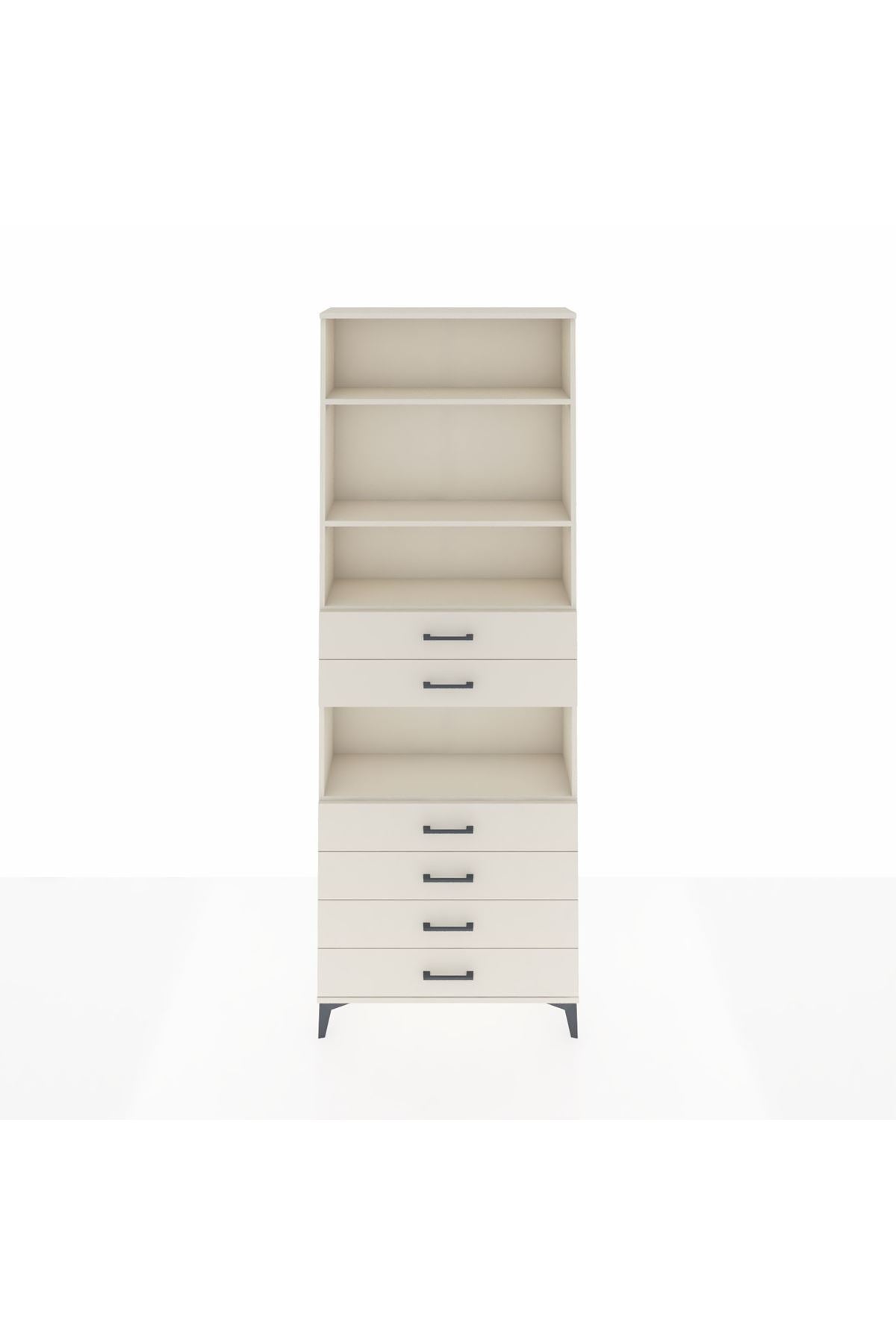 Arges Dolap 4 Raflı 6 Çekmeceli 88x30x243 Aytaşı-Aytaşı