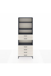 Arges Dolap 4 Raflı 6 Çekmeceli 88x30x243 Antrasit-Aytaşı