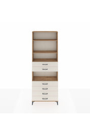 Arges Dolap 4 Raflı 6 Çekmeceli 88x30x243 Çam-Aytaşı