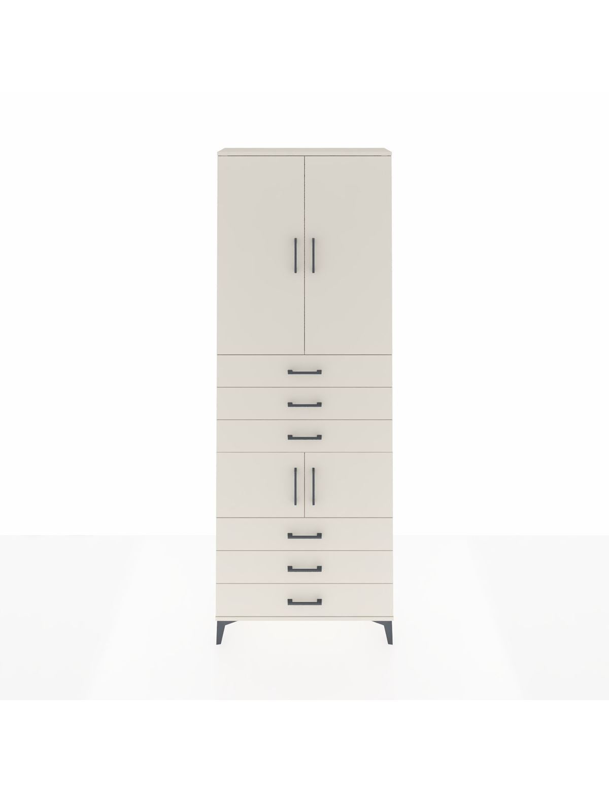 Arges Dolap 4 Raflı 6 Çekmeceli 4 Kapaklı 88x30x243 Aytaşı-Aytaşı