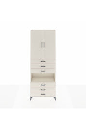 Arges Dolap 4 Raflı 6 Çekmeceli 2 Kapaklı 88x30x243 Aytaşı-Aytaşı