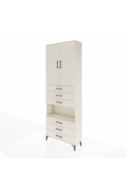 Arges Dolap 4 Raflı 6 Çekmeceli 2 Kapaklı 88x30x243 Aytaşı-Aytaşı