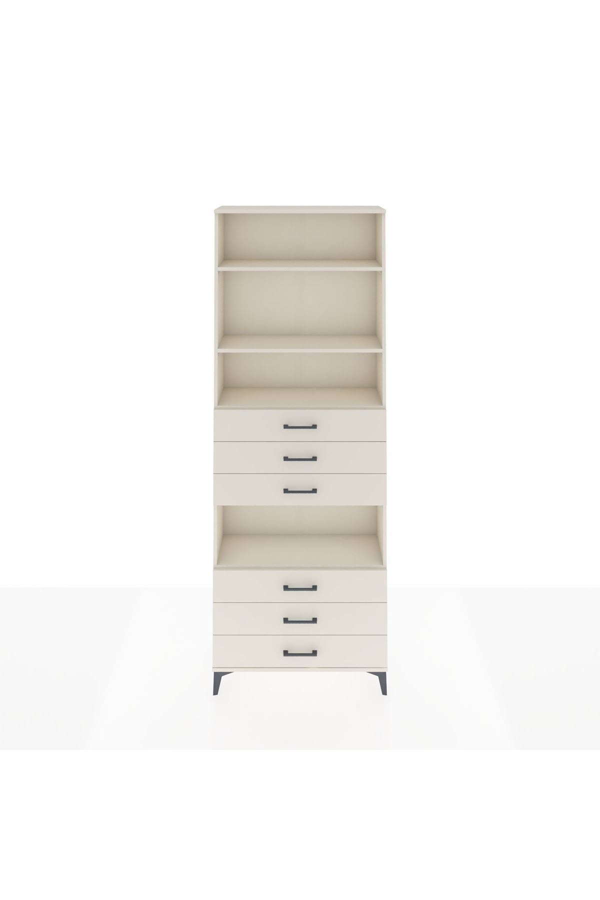 Arges Dolap 4 Raflı 6 Çekmeceli 88x30x243 Aytaşı-Aytaşı