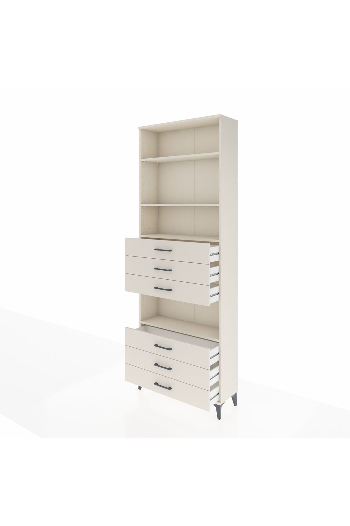 Arges Dolap 4 Raflı 6 Çekmeceli 88x30x243 Aytaşı-Aytaşı