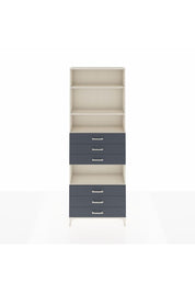 Arges Dolap 4 Raflı 6 Çekmeceli 88x30x243 Aytaşı-Antrasit