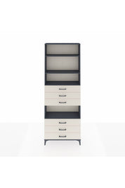 Arges Dolap 4 Raflı 6 Çekmeceli 88x30x243 Antrasit-Aytaşı