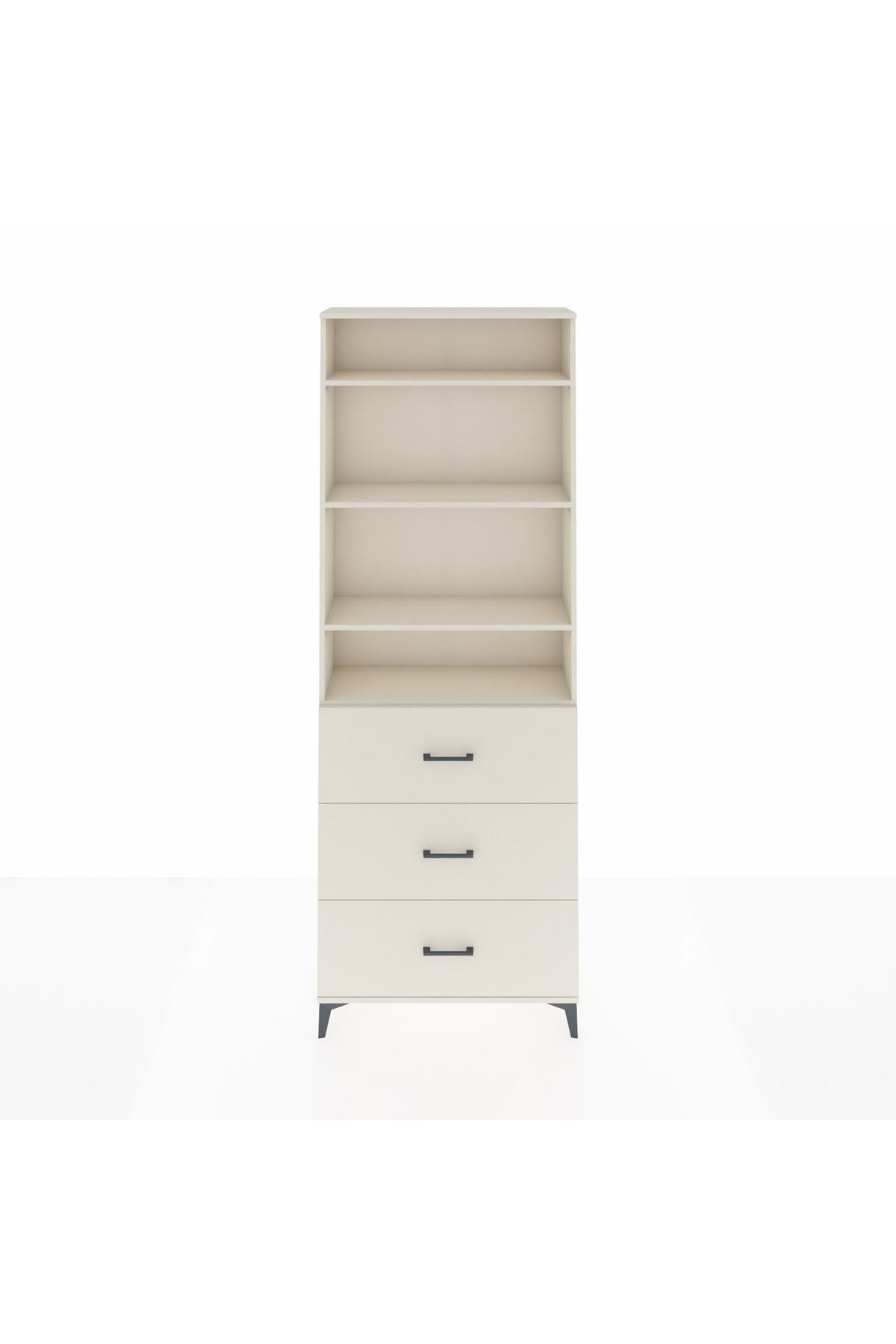 Arges Dolap 4 Raflı 3 Çekmeceli 88x30x243 Aytaşı-Aytaşı