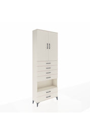 Arges Dolap 4 Raflı 6 Çekmeceli 2 Kapaklı 88x30x243 Aytaşı-Aytaşı