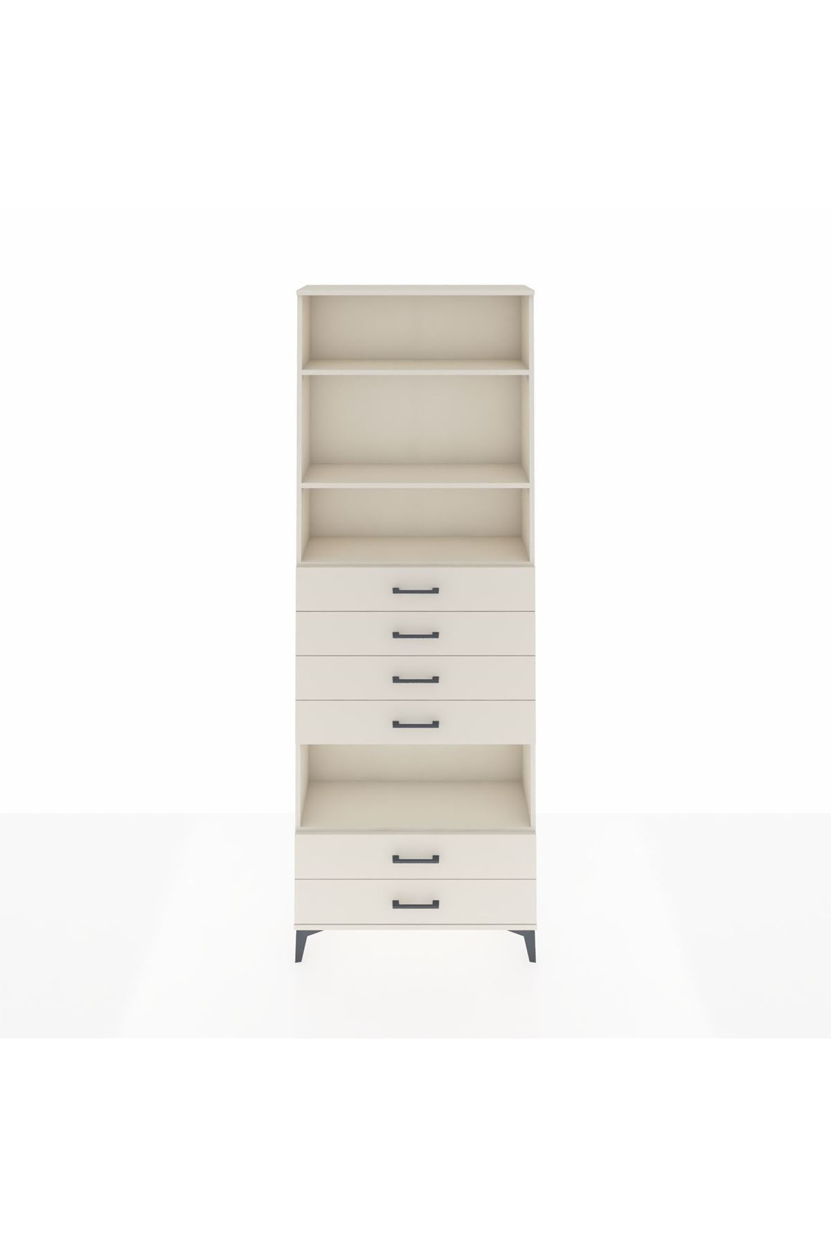 Arges Dolap 4 Raflı 6 Çekmeceli 88x30x243 Aytaşı-Aytaşı