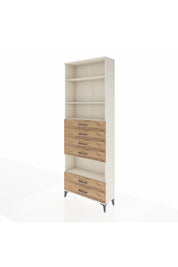 Arges Dolap 4 Raflı 6 Çekmeceli 88x30x243 Aytaşı-Çam