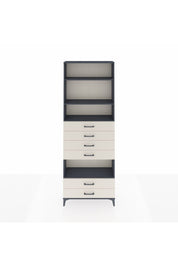 Arges Dolap 4 Raflı 6 Çekmeceli 88x30x243 Antrasit-Aytaşı