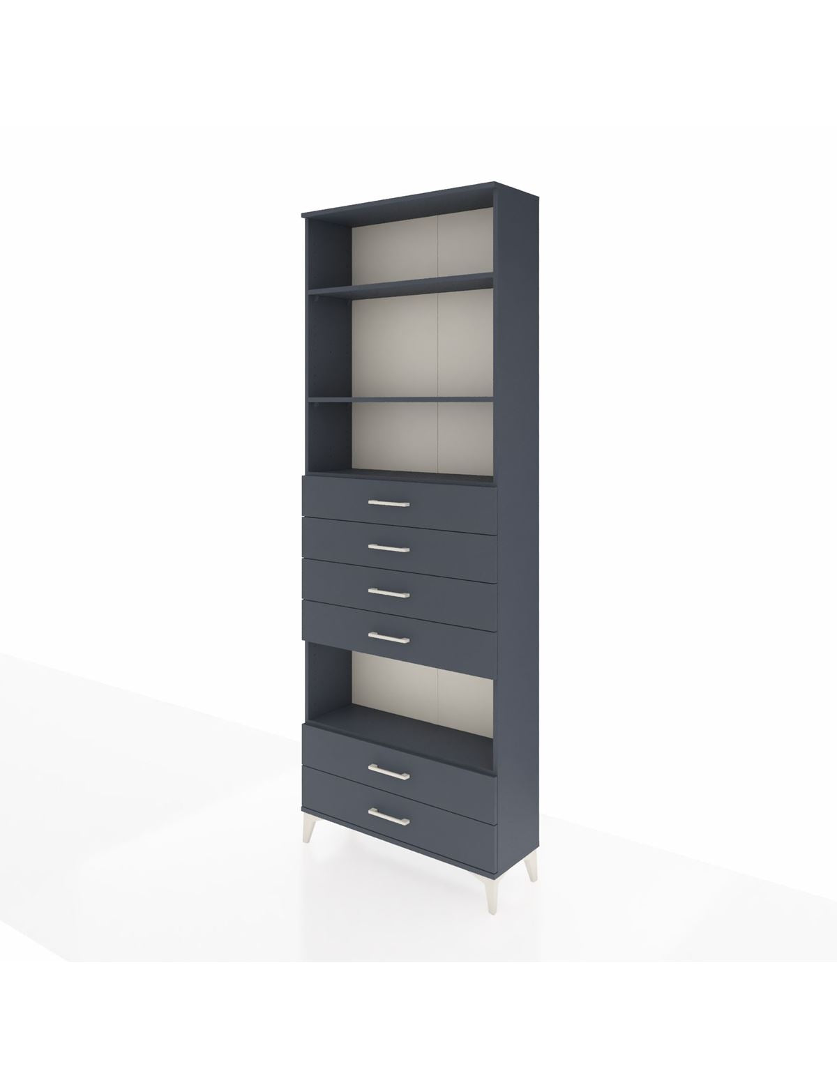 Arges Dolap 4 Raflı 6 Çekmeceli 88x30x243 - S33M226V5A