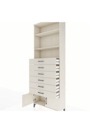 Arges Dolap 3 Raflı 6 Çekmeceli 2 Kapaklı 88x30x243 Aytaşı-Aytaşı