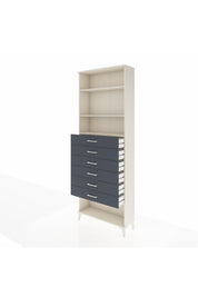 Arges Dolap 3 Raflı 6 Çekmeceli 88x30x243 Aytaşı-Antrasit