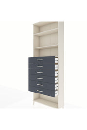 Arges Dolap 3 Raflı 6 Çekmeceli 88x30x243 Aytaşı-Antrasit