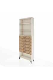 Arges Dolap 3 Raflı 6 Çekmeceli 88x30x243 Aytaşı-Çam