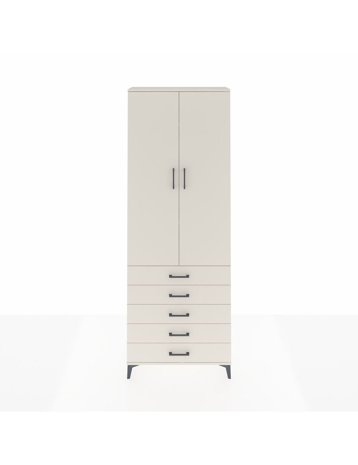 Arges Dolap 4 Raflı 5 Çekmeceli 2 Kapaklı 88x30x243 Aytaşı-Aytaşı