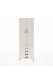 Arges Dolap 4 Raflı 5 Çekmeceli 2 Kapaklı 88x30x243 Aytaşı-Aytaşı