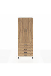 Arges Dolap 4 Raflı 5 Çekmeceli 2 Kapaklı 88x30x243 Aytaşı-Çam