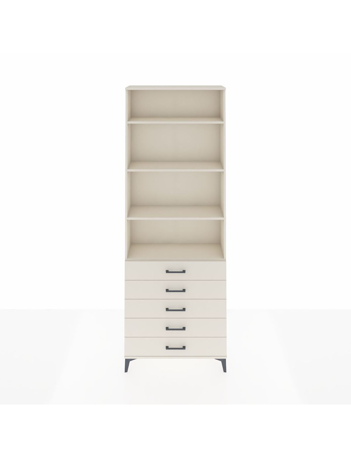 Arges Dolap 4 Raflı 5 Çekmeceli 88x30x243 Aytaşı-Aytaşı