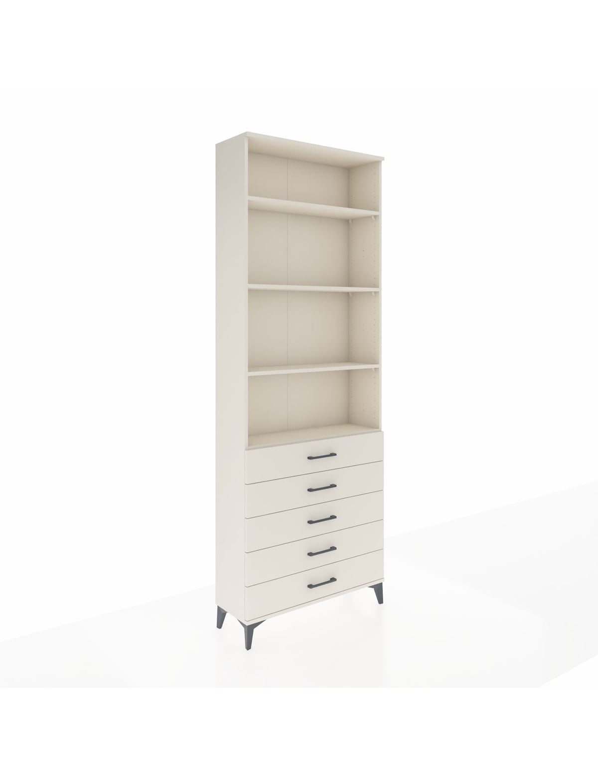 Arges Dolap 4 Raflı 5 Çekmeceli 88x30x243 Aytaşı-Aytaşı