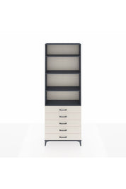 Arges Dolap 4 Raflı 5 Çekmeceli 88x30x243 Antrasit-Aytaşı