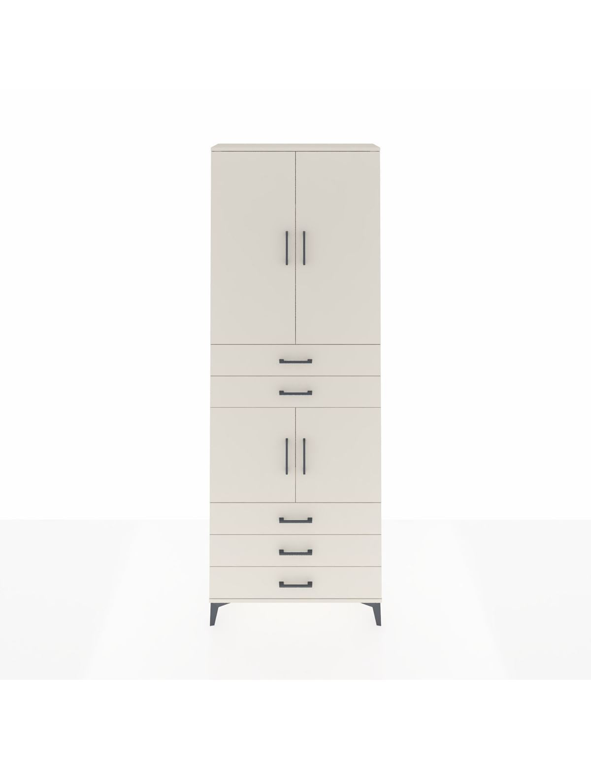 Arges Dolap 4 Raflı 5 Çekmeceli 4 Kapaklı 88x30x243 Aytaşı-Aytaşı